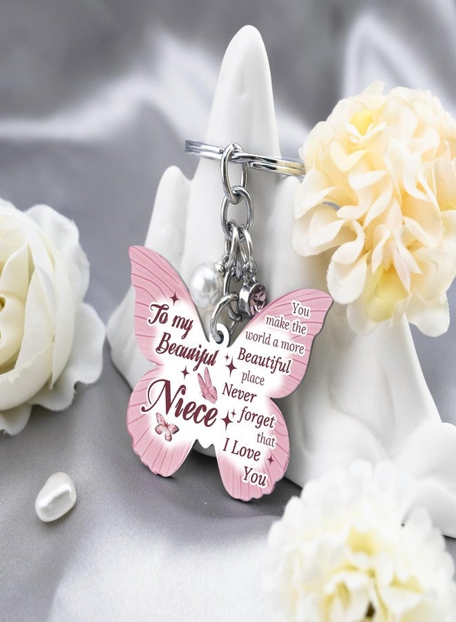 MOEXUKO Niece Gifts from Auntie Christmas Stocking Stuffers for Teen Girls Niece Keychain Birthday Gifts for Nieces from Auntie Uncle To My Nieces Gift Halloween Thanksgiving Mothers Day Graduation Gift - Image 5